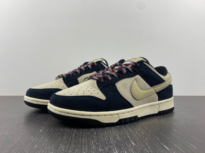 nike dunk low "black suede" dv3054-001