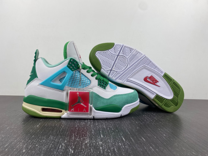 nike sb x air jordan 4 "bulbasaur" custom