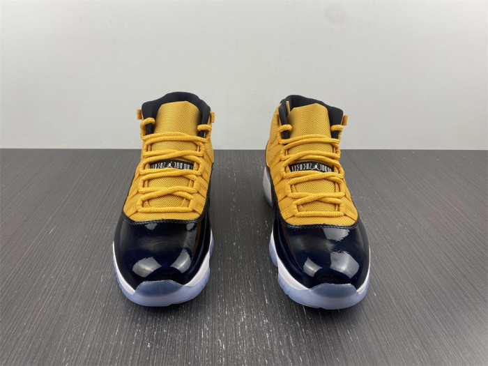 air jordan 11 retro black yellow ct8012-118