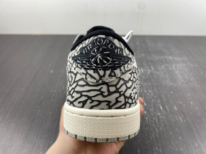 air jordan 1 low og "black cement" cz0790-001