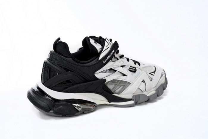 belanciaga Track 2 Sneaker Black And White 568614 W2GN3 1090