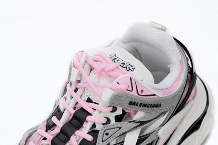 belanciaga Track 2 Sneaker Pink White 568615 W3AE2 5291