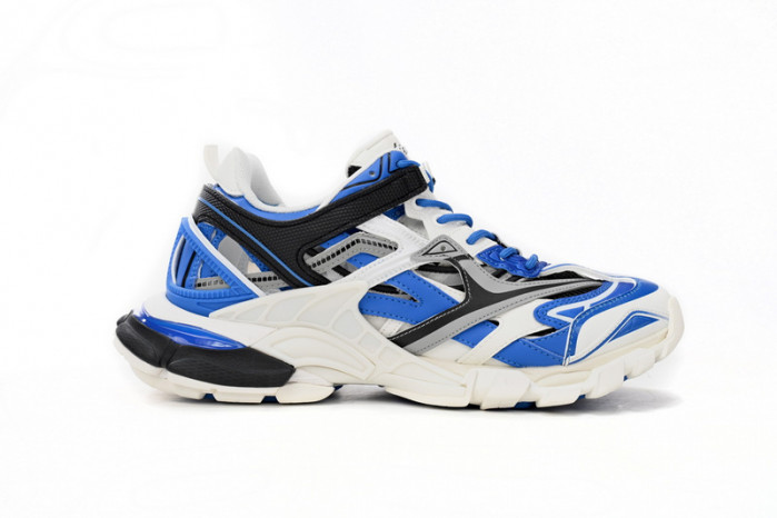 belanciaga Track 2 Sneaker Blue White 568614 W3AE2 4191
