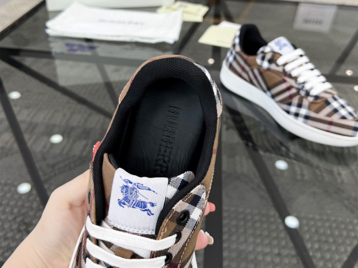 Bur*berry Check Terrace Sneakers