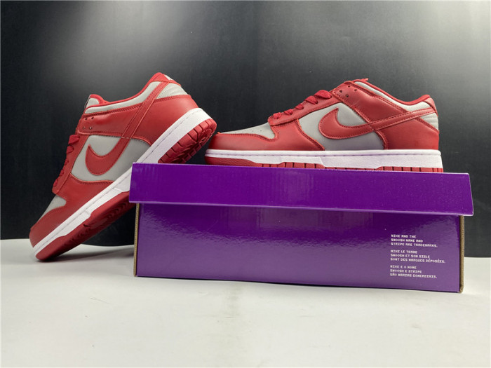 nike dunk low retro medium grey varsity red unlv (2021) dd1391-002