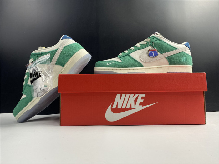 nike dunk low kasina neptune green - cz6501-101