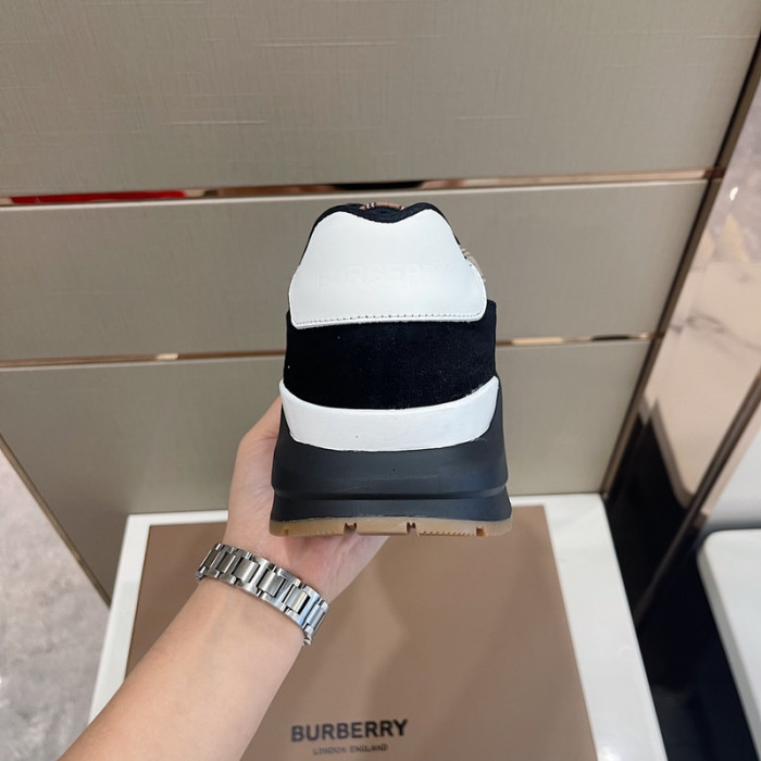 Bur*berry Vintage Check, Leather and Mesh Sneakers