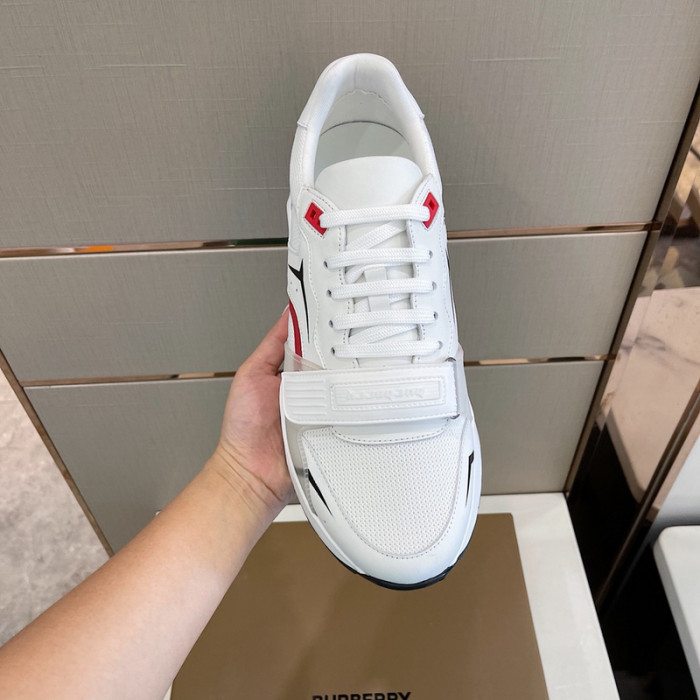 Bur*berry Vintage Check, Leather and Mesh Sneakers
