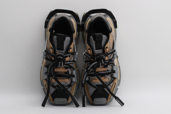 mixed-material space sneakers