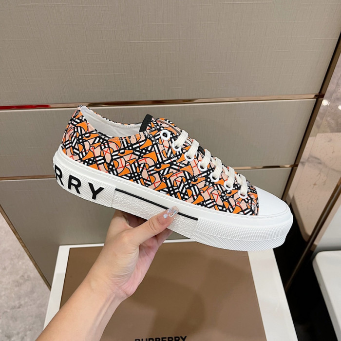 Bur*berry Vintage Check Cotton Sneakers