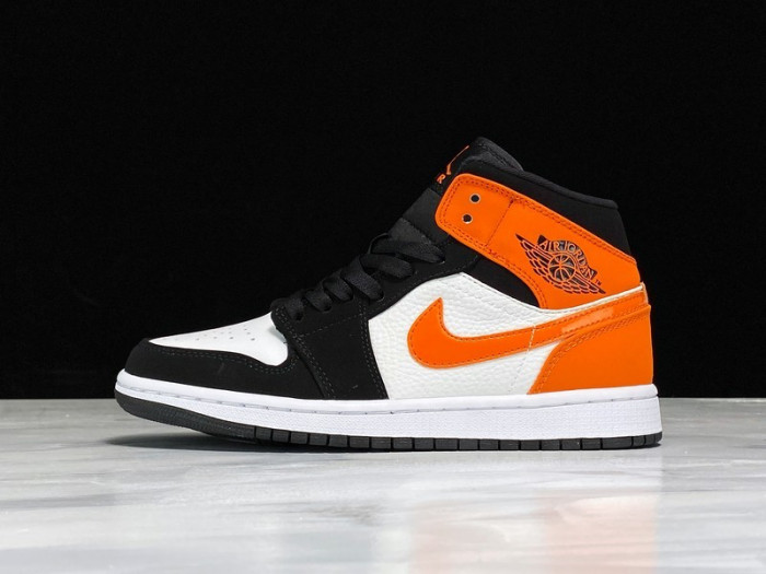 air jordan 1 mid ''starfish black'' - air jordan 554724-058