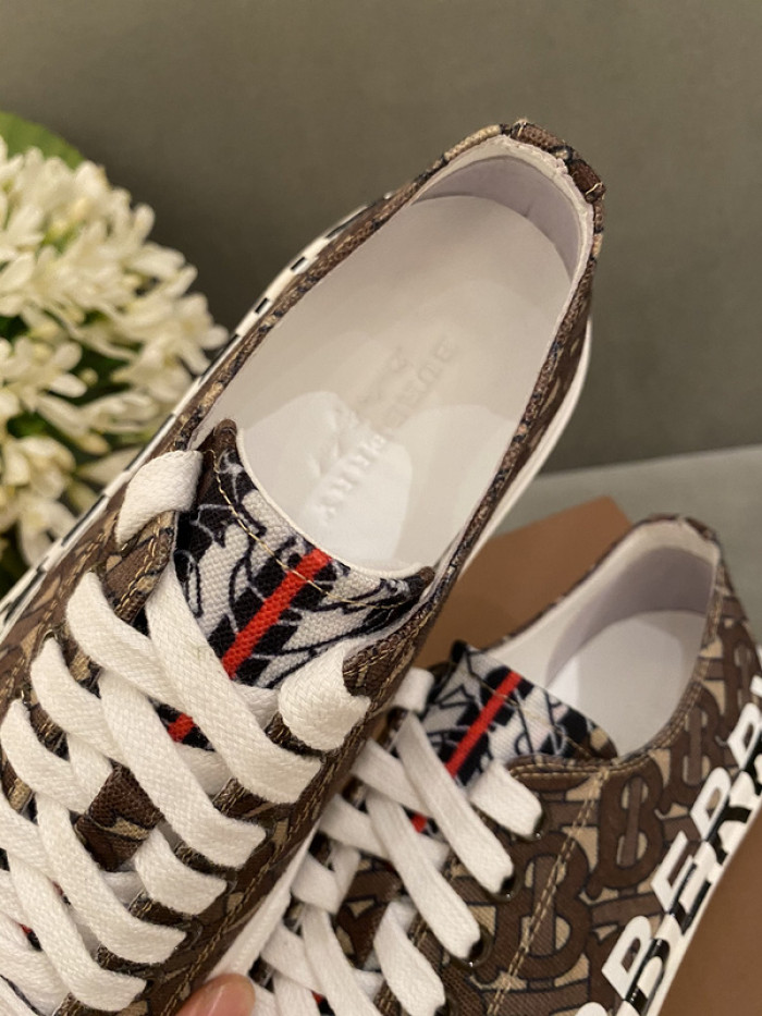 Bur*berry Vintage Check Cotton Sneakers