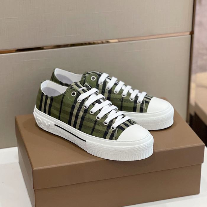 Bur*berry Vintage Check Cotton Sneakers