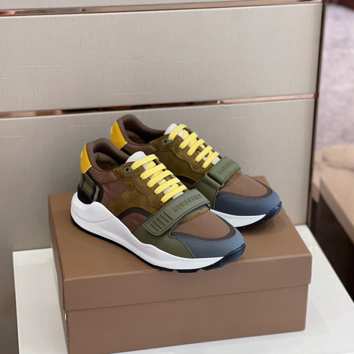 Bur*berry Vintage Check, Leather and Mesh Sneakers